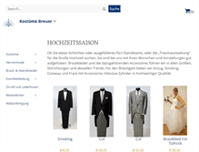 Tablet Screenshot of kostuemverleih.com